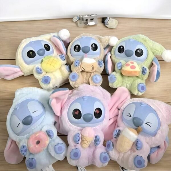 Labubu Peluche Muñeco Llavero Stitch Coleccionable Kawai Caja Sorpresa
