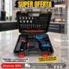 Taladro Inalambrico Portatil Doble Bateria 24V Con Accesorios