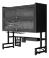 Escurridor Organizador Con Doble Tapa Platero Negro - Imagen 3
